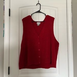 Baxter & Wells Women’s Red Sweater Vest